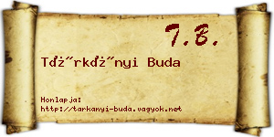 Tárkányi Buda névjegykártya